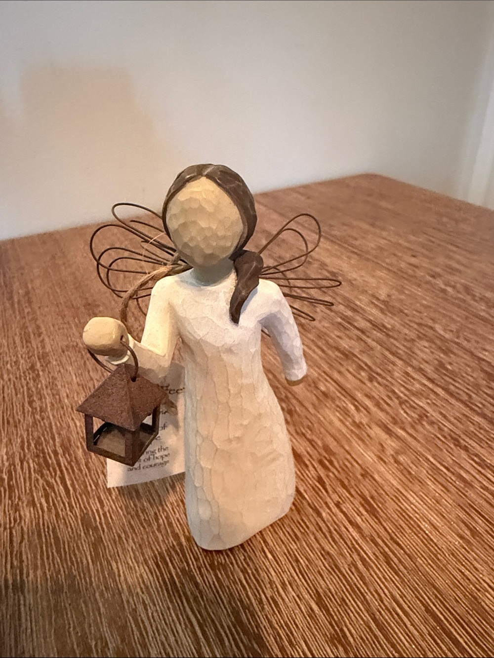 Willow Tree Angel of Hope Figurine in Cream and Brown